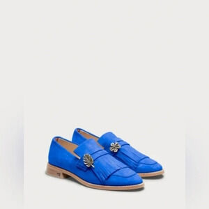 Scotch & Soda Blue Loafers with Silver Accent